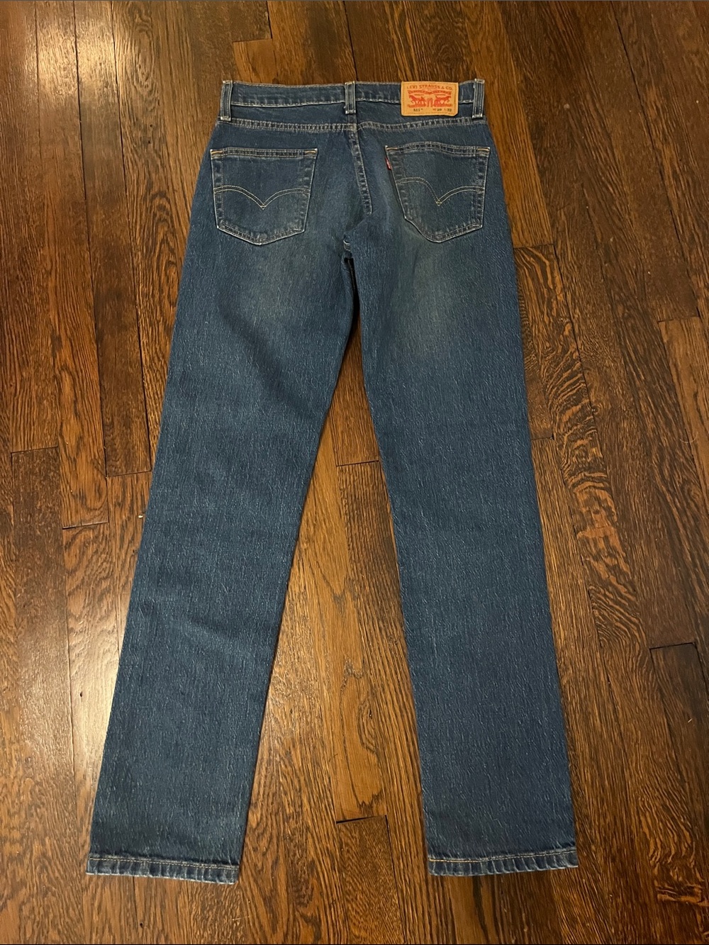 Levi's Men's Straight Jeans slightly Faded Blue w29 L32 - Picture 3 of 7